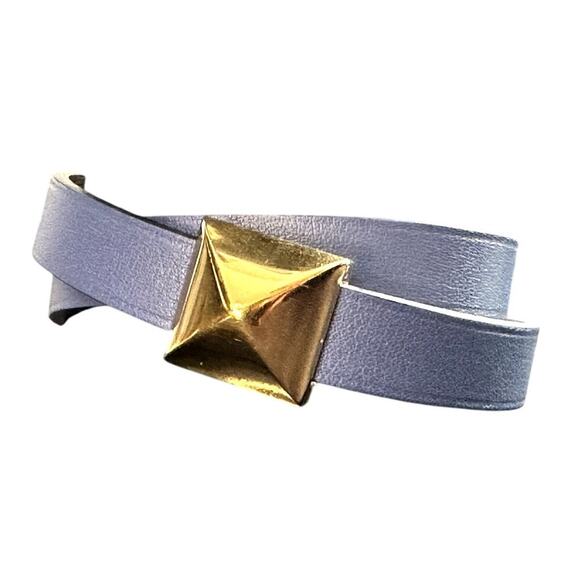 Hermès Medor Infini Double Tour Bracelet:  Navy/Ivory - Picture 7 of 12